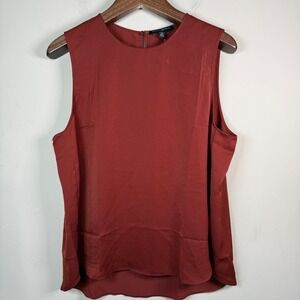 Banana Republic Factory NWT Burnt Creme Satin Shell Tank XL